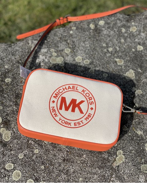 Kabelka dámská Michael Kors FULTON SPORT oranžová